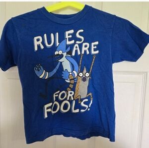 Cartoon Network Regular Show Rigby And Mordecai Rules Are For Fools Kids 4/5 Blu